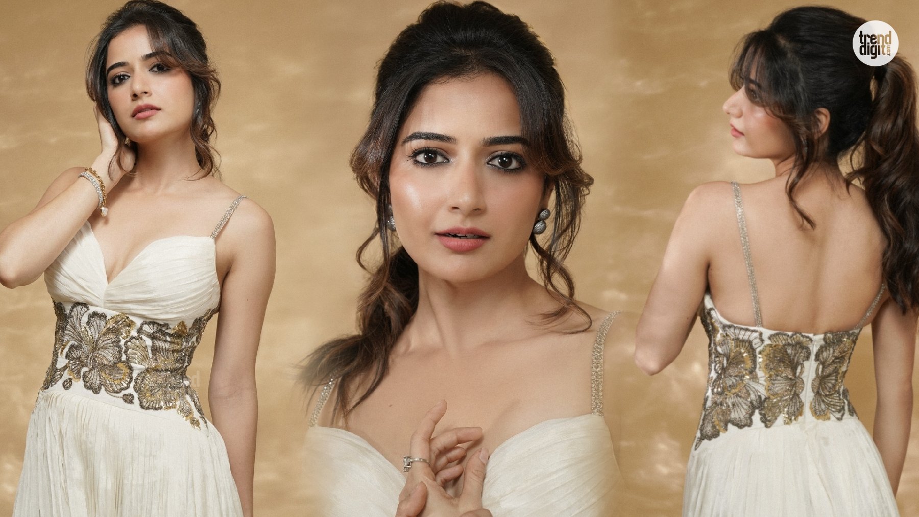 Ashika Ranganath White Gown – Soft Romance In A Dreamy Ivory Glow