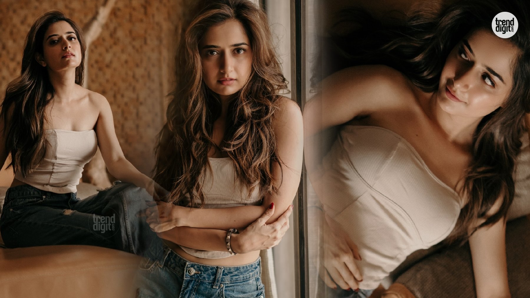 Ashika Ranganath White Tank Top – Relaxed Chic With A Soft Denim Daydream Glow