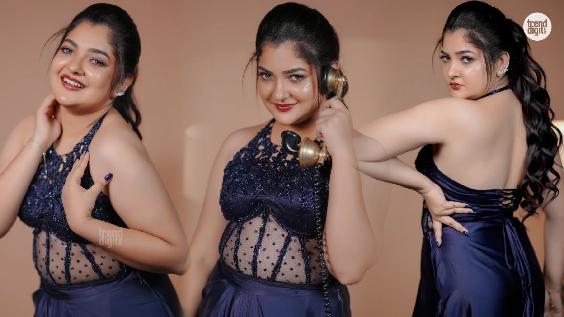 Varsha Navy Blue Lehenga – Midnight Glamour With A Regal Modern Finish